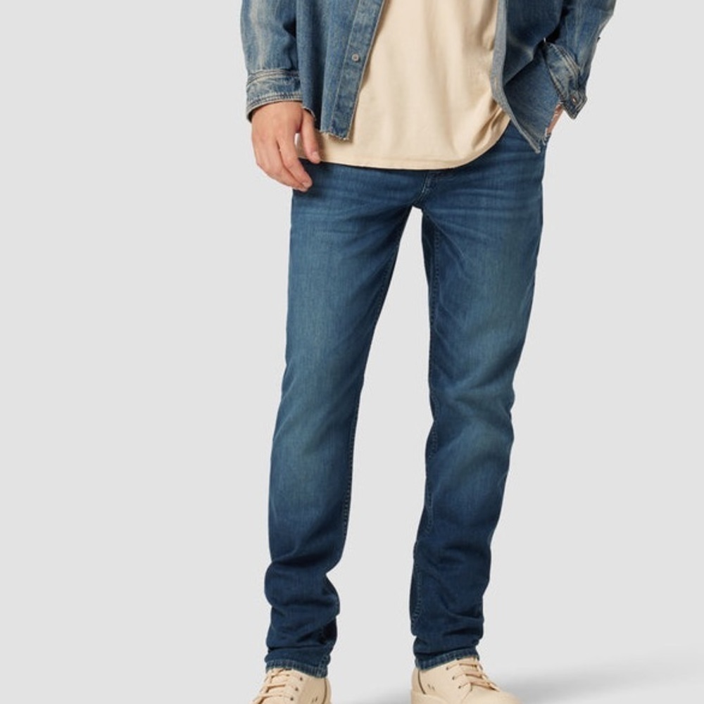Hudson Jeans Men's Slim Straight Jeans in Medium Blue